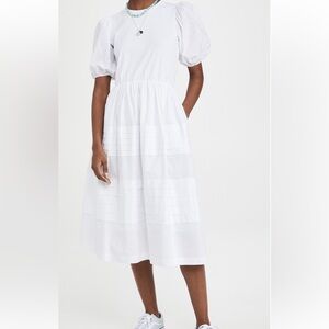 English Factory Pleated Detail Dress